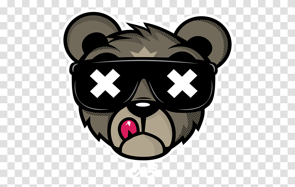 Cali Bear, Goggles, Accessories, Pillow, Cushion Transparent Png