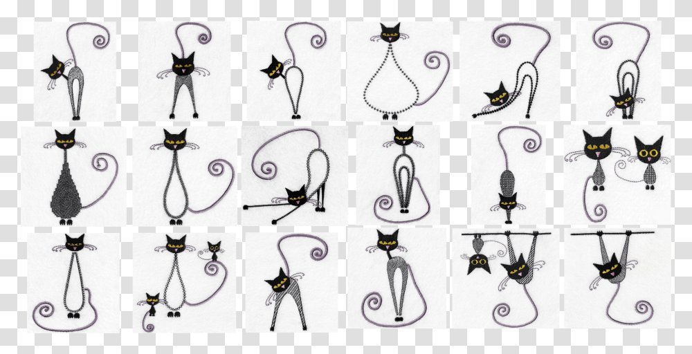 Calico Kitties Embroidery Designs Illustration, Spider, Necklace, Jewelry, Accessories Transparent Png