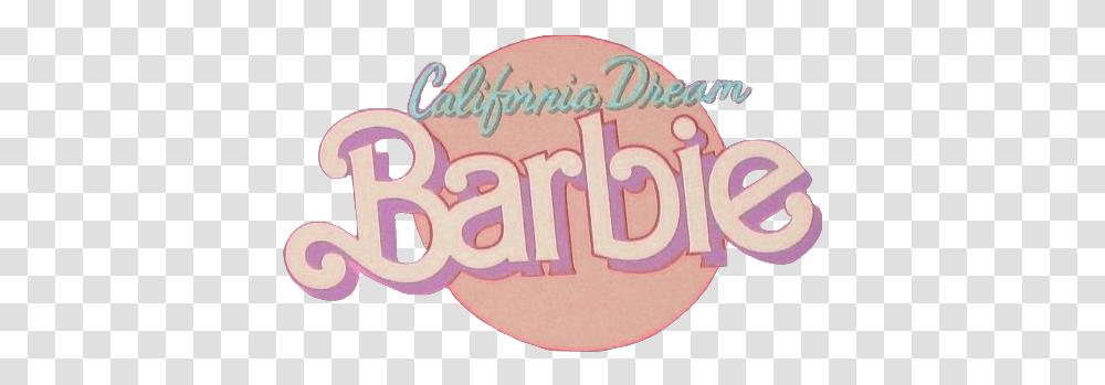 California 50s 50saesthetic Sticker By Charlotte California Dream Barbie, Label, Text, Sweets, Food Transparent Png