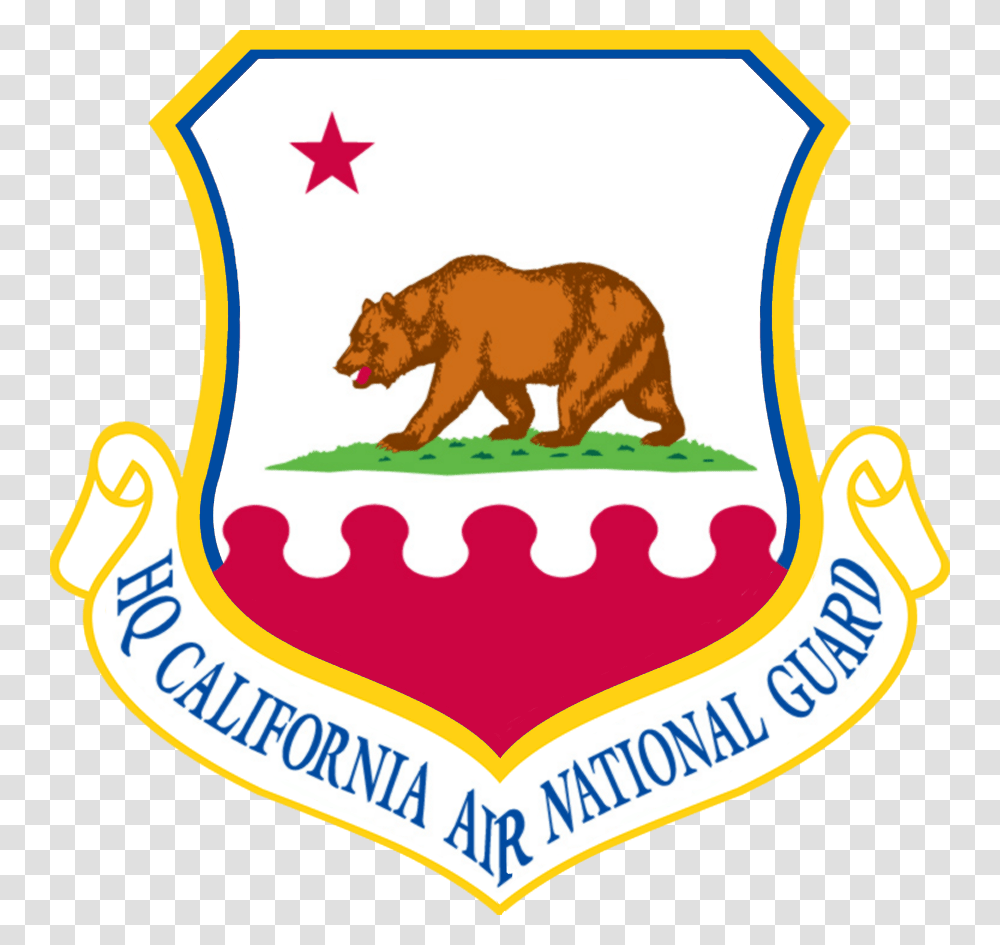 California Air National Guard Usaf Patch California Flag In State, Mammal, Animal, Brown Bear, Wildlife Transparent Png