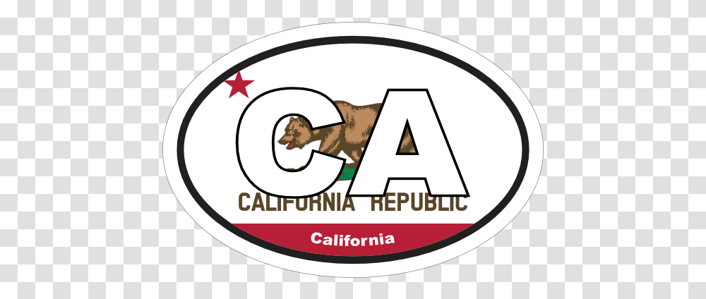 California Ca State Flag Oval Magnet Circle, Label, Text, Sticker, Symbol Transparent Png