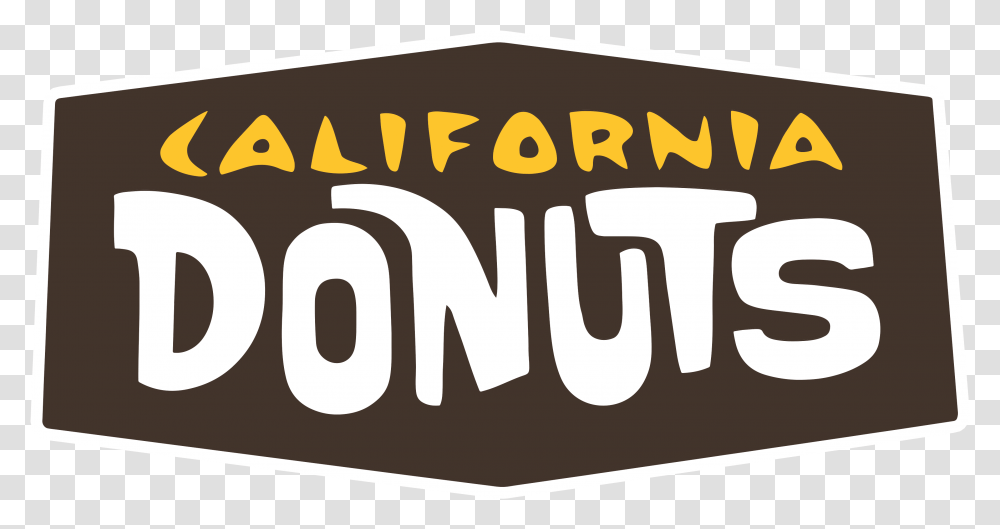 California Donuts Donuts California, Label, Text, Sticker, Word Transparent Png