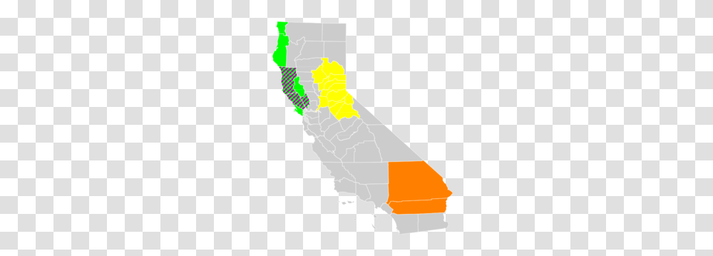 California Economic Region County Map Clip Art, Nature, Outdoors, Plot, Land Transparent Png