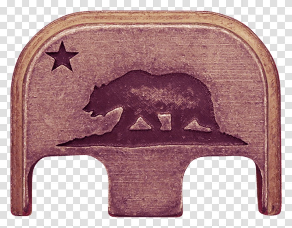 California Flag Copper Rugged Finish Back Plate California State Flag, Apparel, Helmet Transparent Png