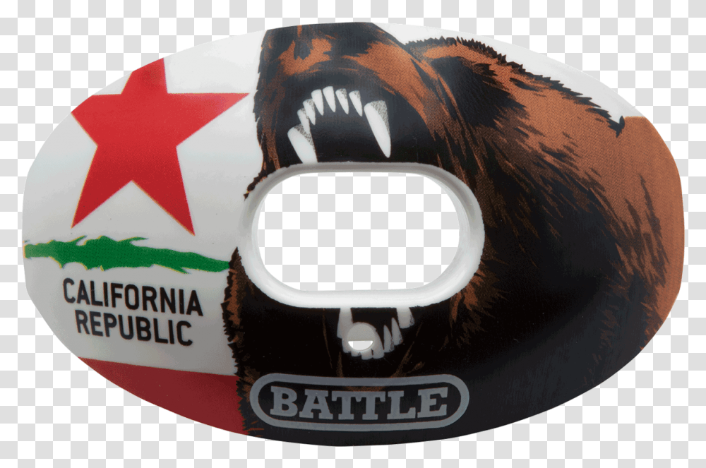 California Flag Oxygen Football Mouthguard Mouth Guard Football, Clothing, Apparel, Helmet, Crash Helmet Transparent Png