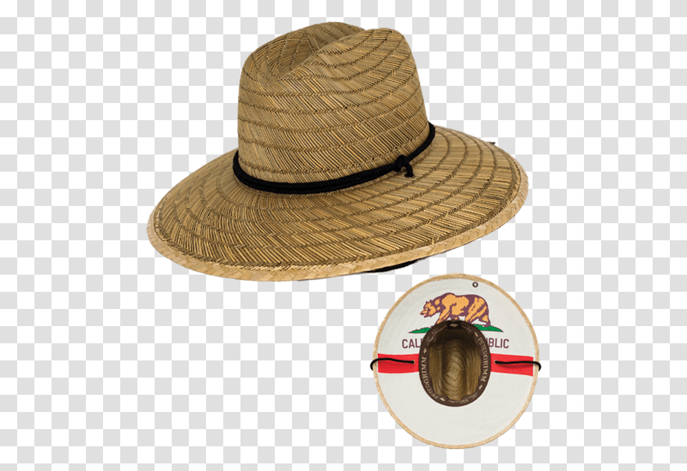 California Flag Straw Hat, Apparel, Sun Hat Transparent Png