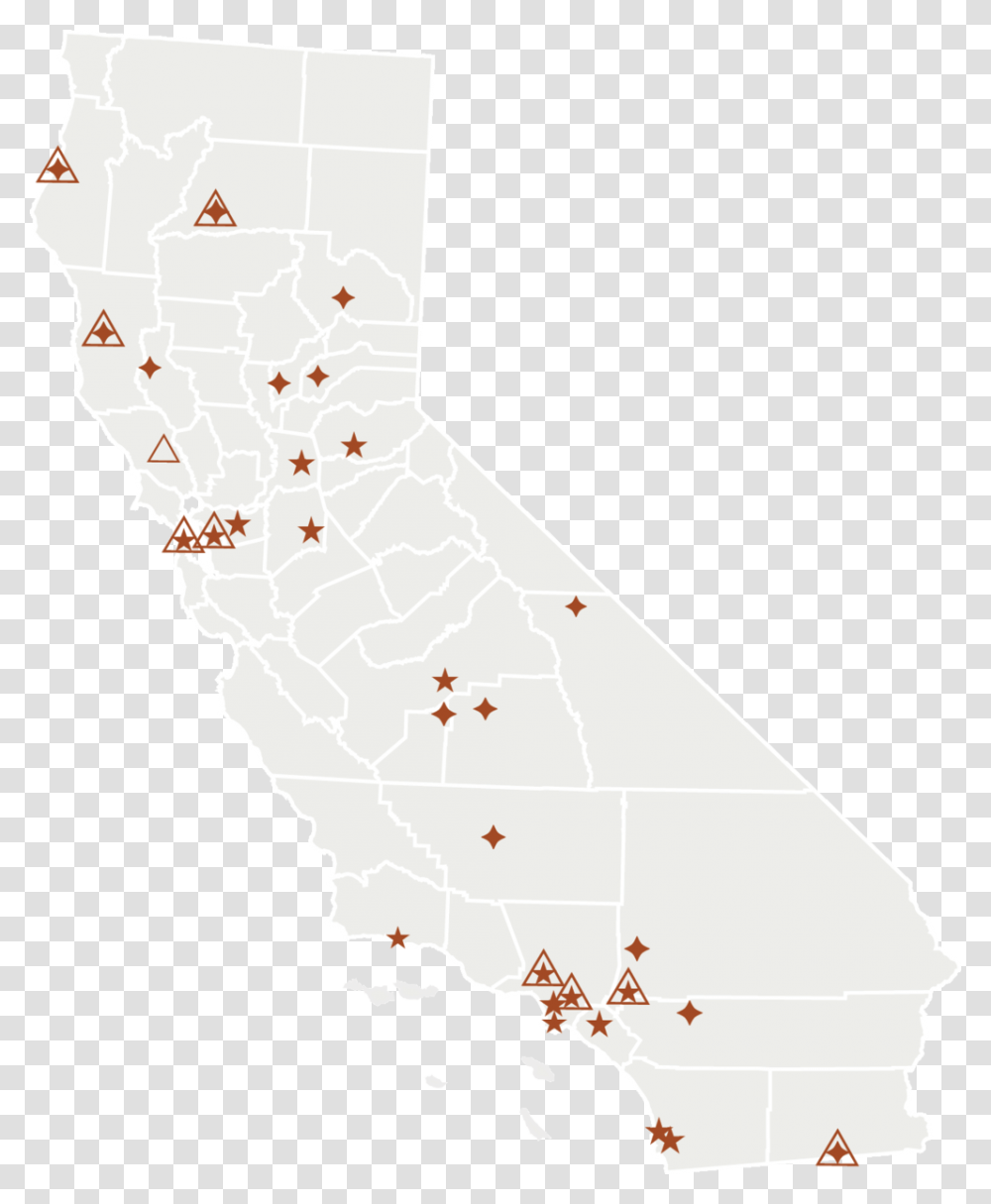 California Outline, Map, Diagram, Atlas, Plot Transparent Png