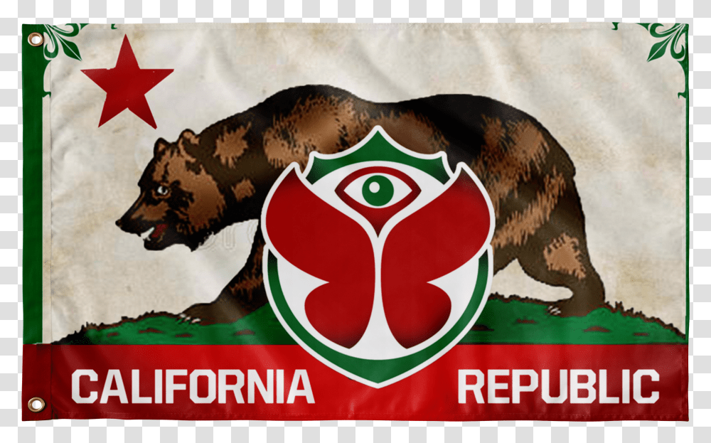 California Republic Flag For Tomorroland California Flag Heart, Poster, Advertisement, Animal, Mammal Transparent Png
