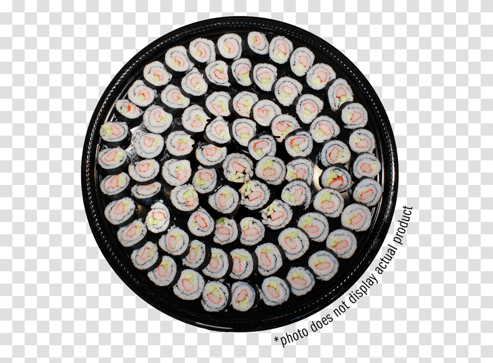 California Roll Platter Mandala, Rug, Food, Meal, Dish Transparent Png