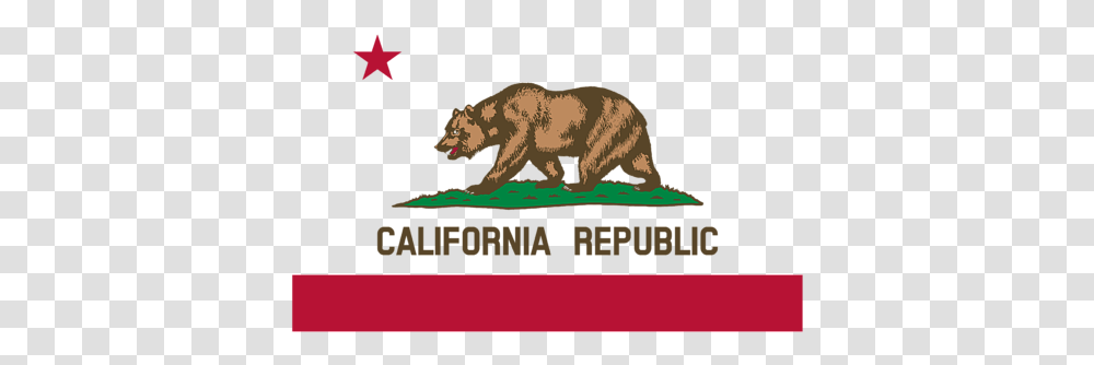 California State Flag Large, Bear, Wildlife, Mammal, Animal Transparent Png