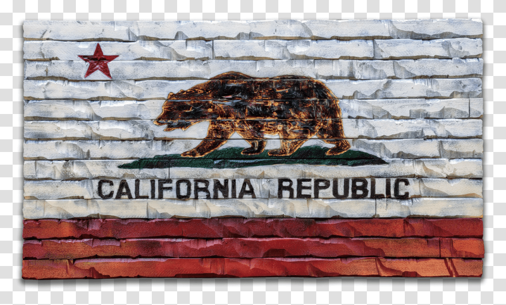 California State Flag With White BoardsClass Lazyload Grizzly Bear Transparent Png
