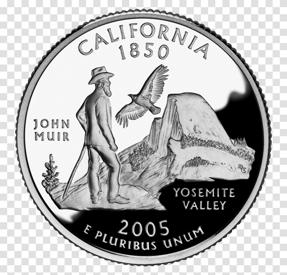 California State Quarter, Coin, Money, Person, Human Transparent Png
