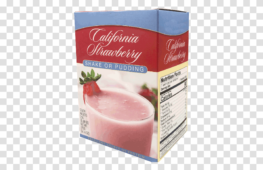 California Strawberry Protein Shake Or Pudding, Juice, Beverage, Drink, Smoothie Transparent Png