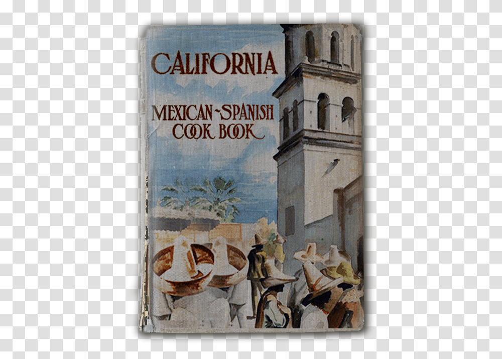 California Vintage Cook Book Mexican, Painting, Novel, Tower Transparent Png