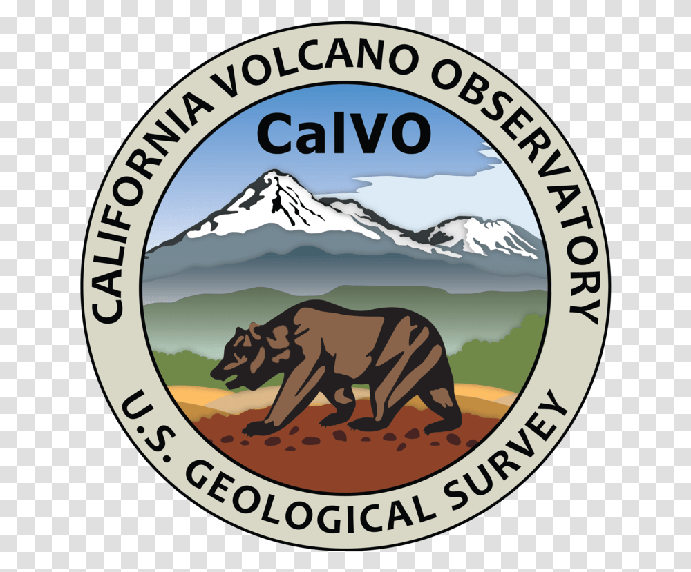 California Volcano Observatory Emblem California Volcano Observatory, Logo, Wildlife, Animal Transparent Png