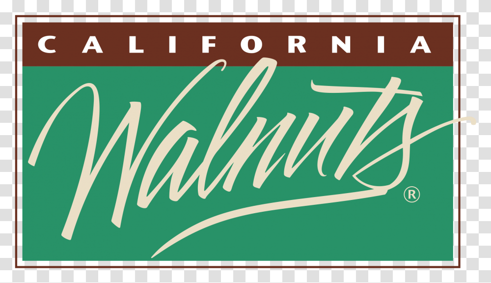 California Walnuts Logo California Walnuts, Calligraphy, Handwriting, Beverage Transparent Png