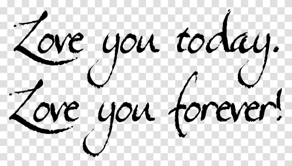 Caligraphy Love Forever Quote, Gray, World Of Warcraft Transparent Png