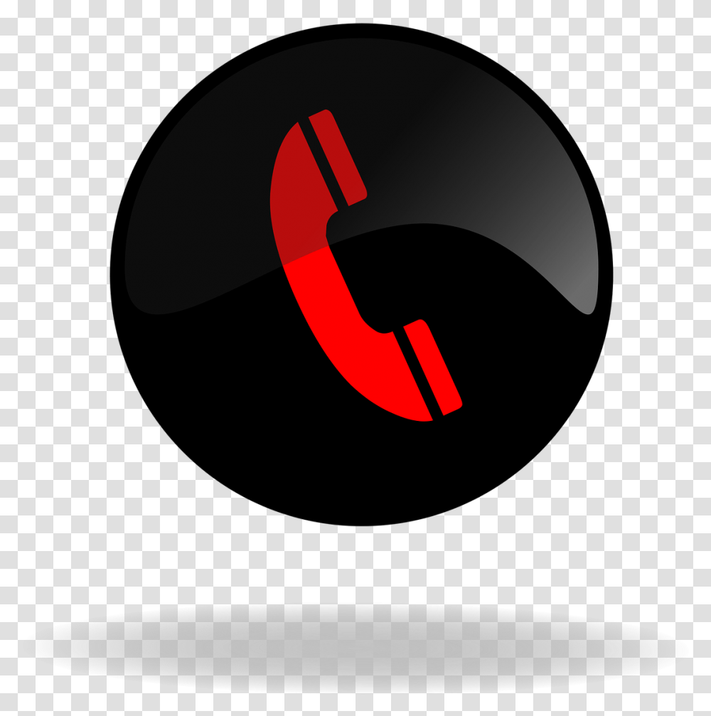 Call Call Button Black And Red Button Web Internet Phone Icon Black And Red, Logo, Trademark, Label Transparent Png