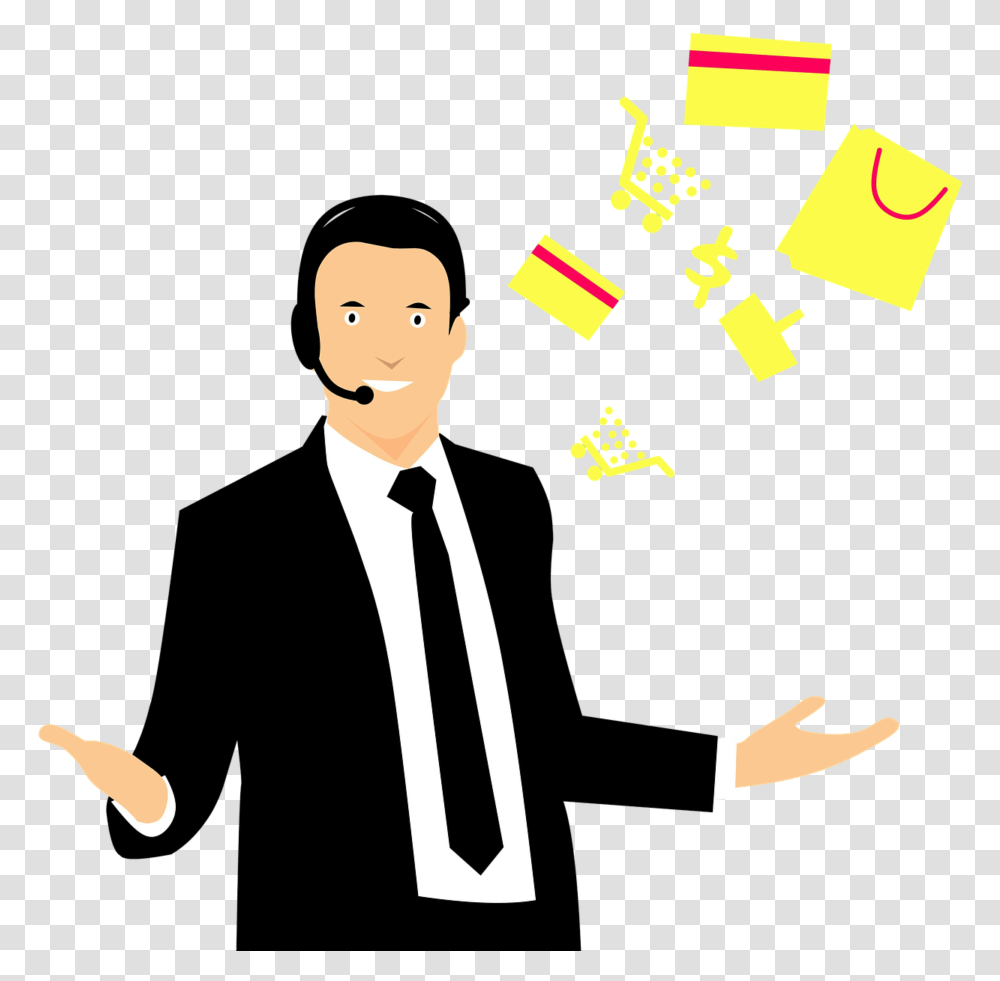 Call Center Call Center Agent Customer Service Call Center Calling Cartoon, Tie, Accessories, Person, Suit Transparent Png