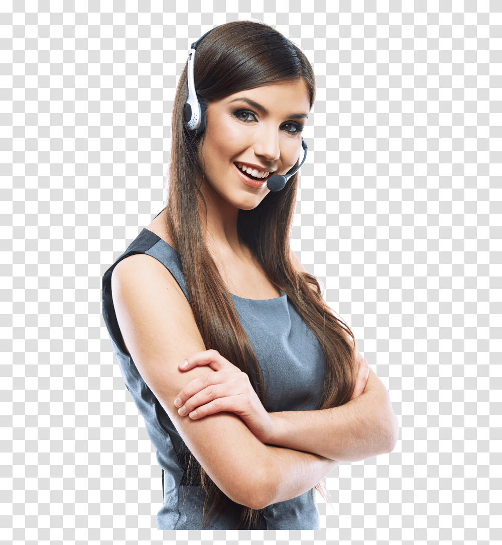 Call Center Girl, Face, Person, Female Transparent Png