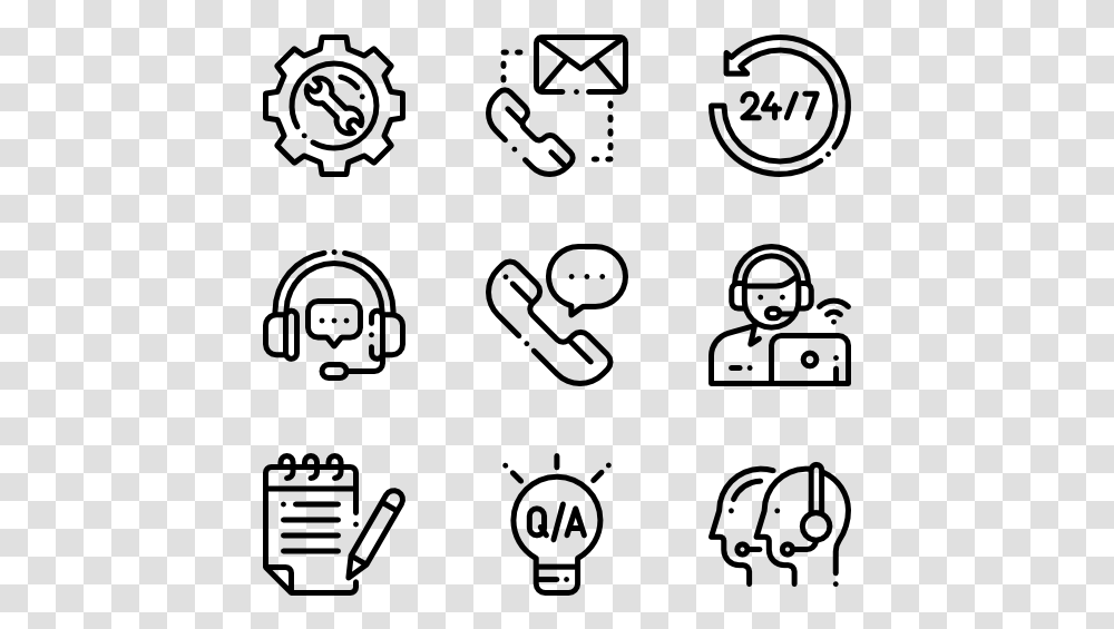 Call Center Hand Drawn Icon, Gray, World Of Warcraft Transparent Png
