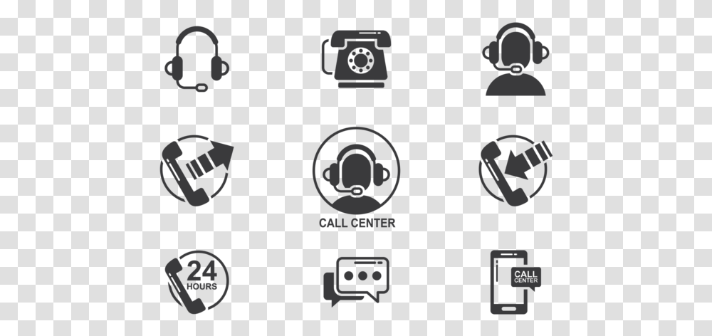 Call Center Icon, Electronics, Stencil Transparent Png