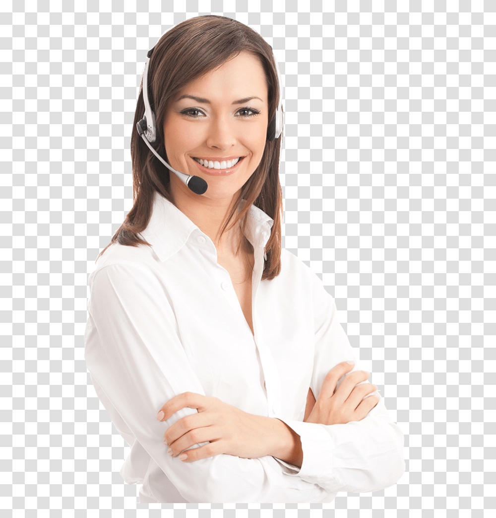 Call Center, Smile, Face, Person, Female Transparent Png