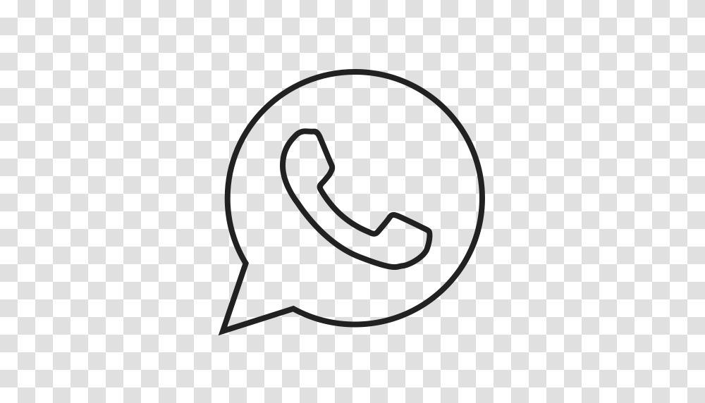 Call Contact Logo Media Message Social Whatsapp Icon, Alphabet, Number Transparent Png