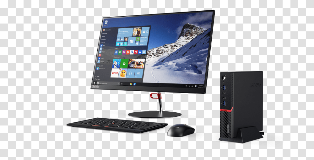 Call Dc Computers For More Information On Lenovo Desktops Lenovo Thinkcentre M900 Tiny, Pc, Electronics, Monitor, Screen Transparent Png