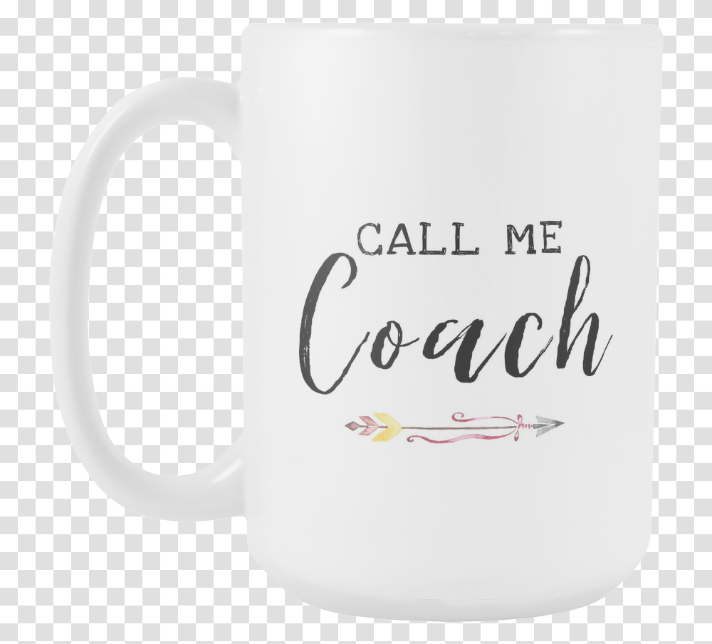 Call Me Coach Pink Arrow 15oz Mug Beer Stein, Coffee Cup Transparent Png