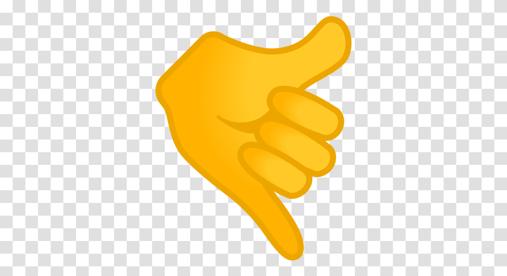 Call Me Hand Free Icon Of Noto Emoji People Bodyparts Emoji, Handshake, Text, Fist Transparent Png