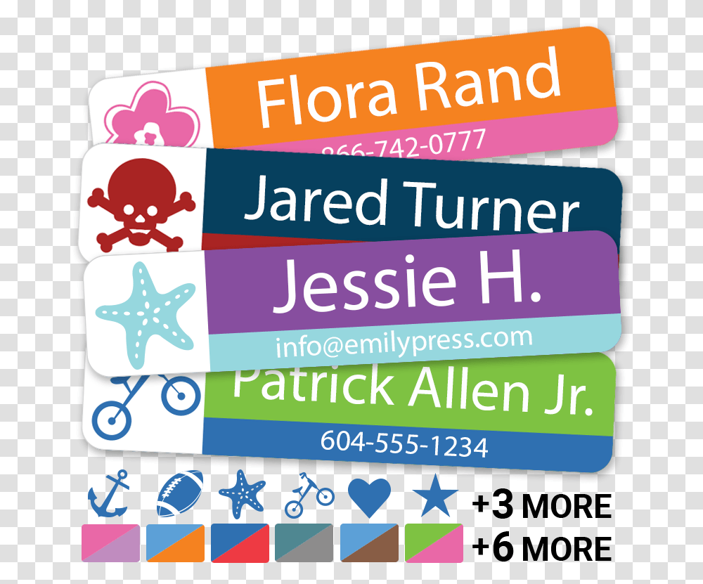 Call Me Labels With Icon Name Phone Modern, Advertisement, Poster, Flyer, Paper Transparent Png