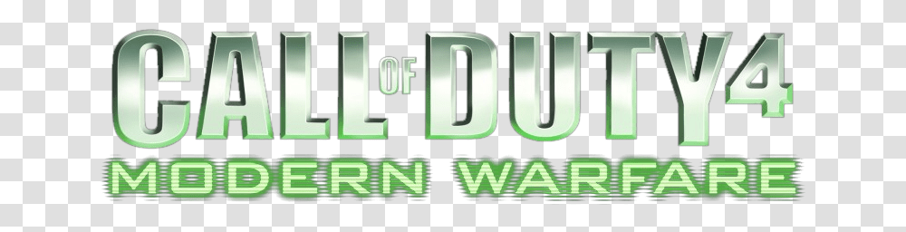 Call Of Duty 4 Logo, Word, Number Transparent Png