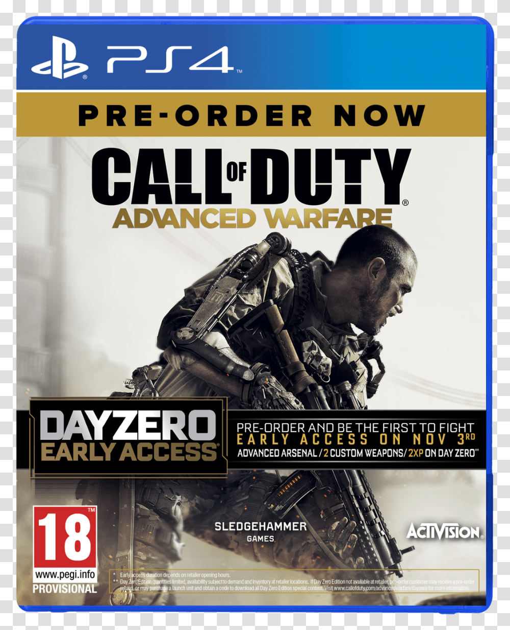 Call Of Duty Advanced Warfare, Person, Human, Poster, Advertisement Transparent Png