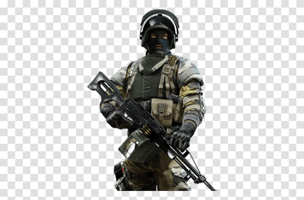 Call Of Duty Battlefield 4 Russian Soldiers, Person, Gun, Weapon, Helmet Transparent Png