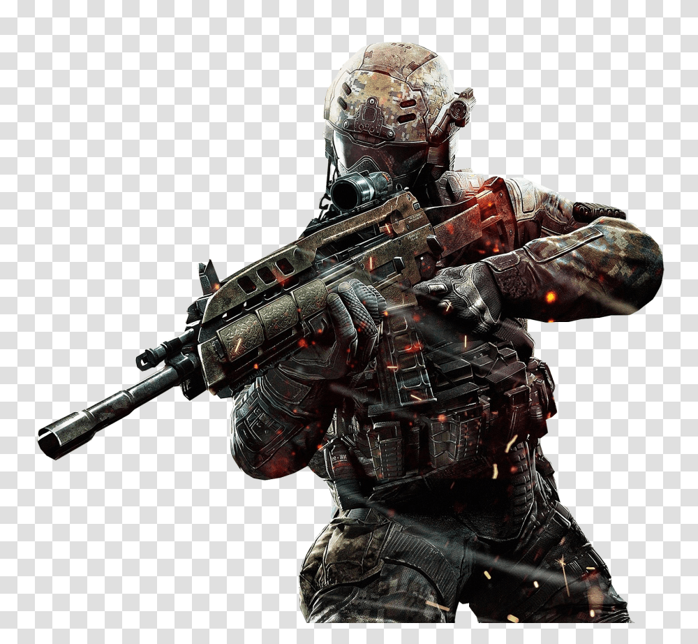 Call Of Duty Black Ops 3 Call Of Duty, Gun, Weapon, Person, Soldier Transparent Png