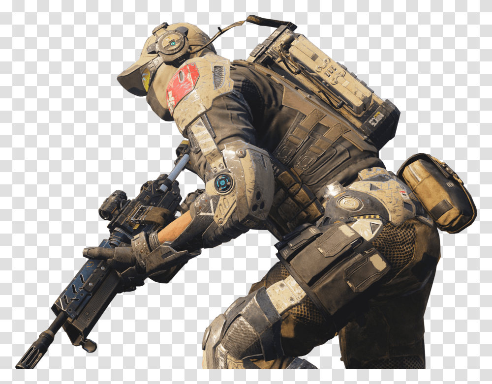 Call Of Duty Black Ops 4 Clipart Black Ops 3 Render, Person, Human, Gun, Weapon Transparent Png