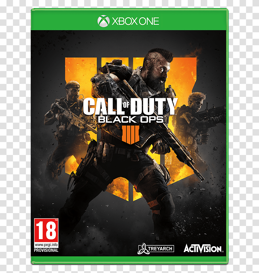 Call Of Duty Black Ops 4 Xbox One, Poster, Advertisement, Person, Human Transparent Png