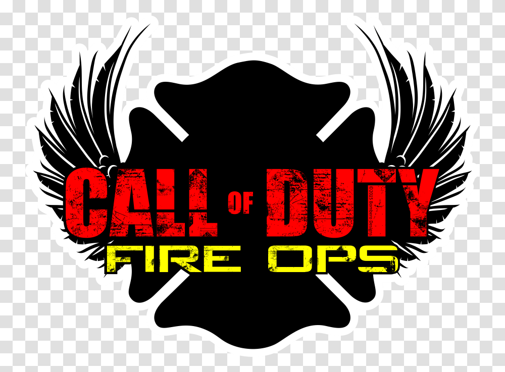 Call Of Duty Fire Ops Sticker Graphic Design, Text, Label, Graphics, Art Transparent Png