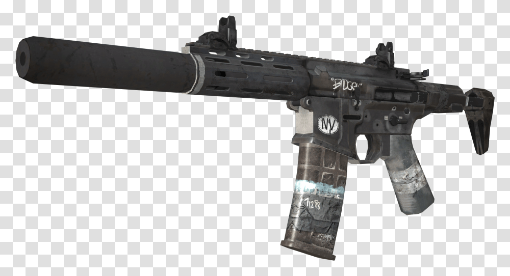 Call Of Duty Ghosts Honey Badger, Gun, Weapon, Weaponry, Machine Gun Transparent Png