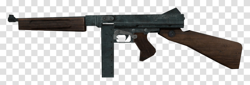 Call Of Duty Gun Thompson, Weapon, Machine Gun, Outdoors, City Transparent Png