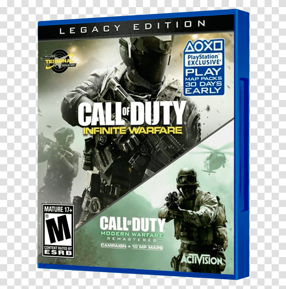 Call Of Duty Infinite Warfare And Modern Warfare, Poster, Advertisement, Person, Human Transparent Png