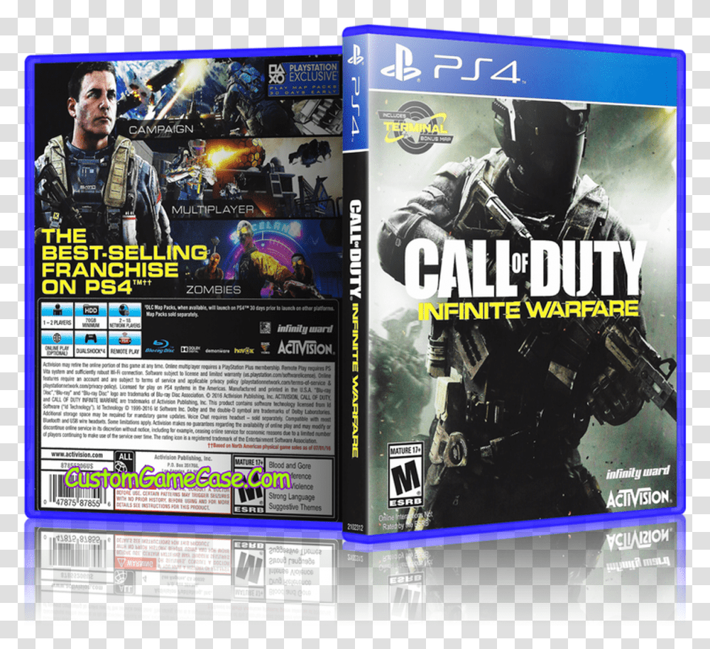 Call Of Duty Infinite Warfare Infinite Warfare Ps4 Case, Person, Human, Poster, Advertisement Transparent Png