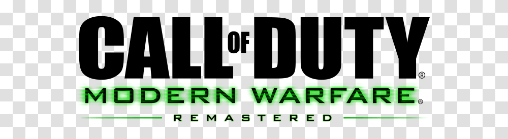 Call Of Duty Modern Warfare Remastered Logo, Word, Alphabet Transparent Png