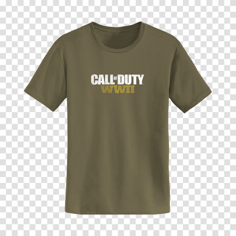 Call Of Wwii Logo Tee Call Of Official Online Store, Apparel, T-Shirt, Sleeve Transparent Png