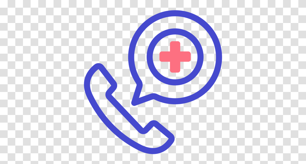 Call Stroke Icon Icon Emergency Phone, First Aid, Logo, Symbol, Trademark Transparent Png