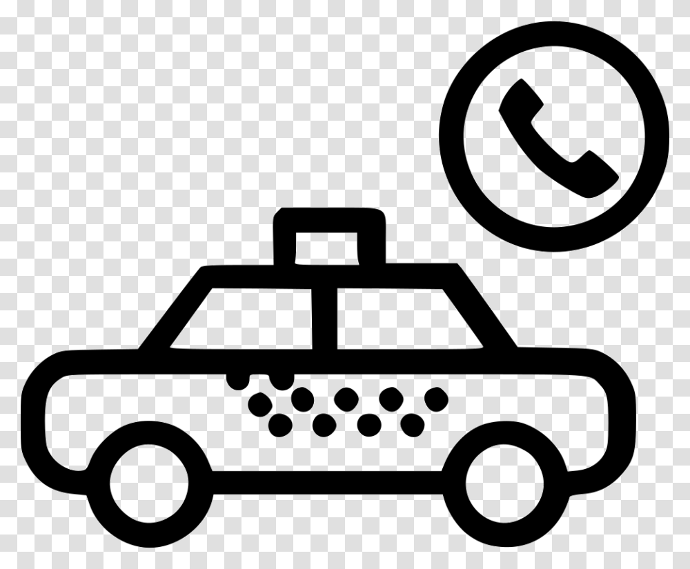 Call Taxi Car Icon Pixel, Lawn Mower, Tool, Vehicle, Transportation Transparent Png