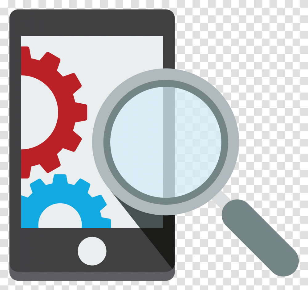 Call Tracking Icon Circle, Magnifying Transparent Png