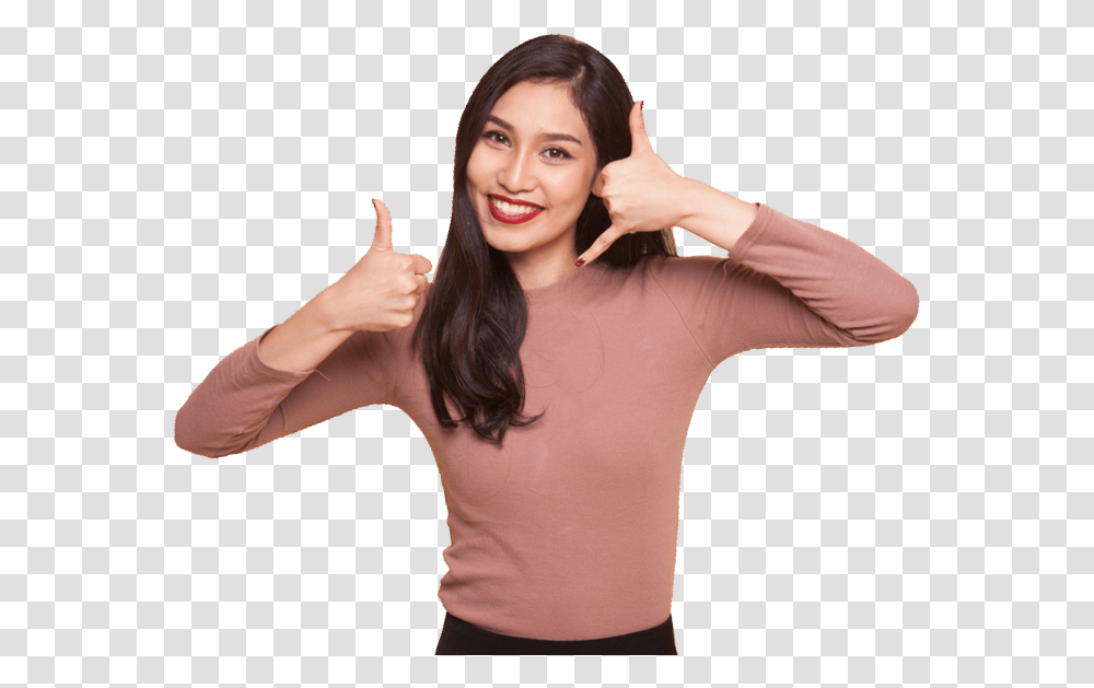 Callform Girl, Person, Finger, Female Transparent Png