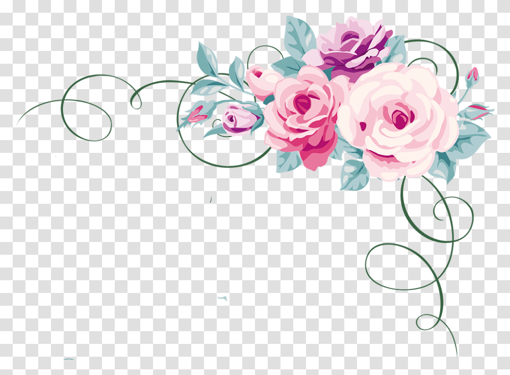 Calligraphic Decorative Elements Flowers, Floral Design, Pattern Transparent Png